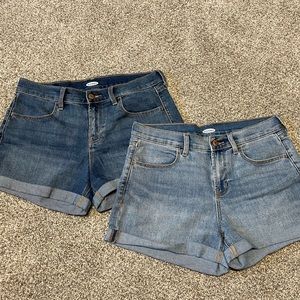 Two pair old navy shorts size 6